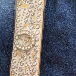 Faux leather bracelet